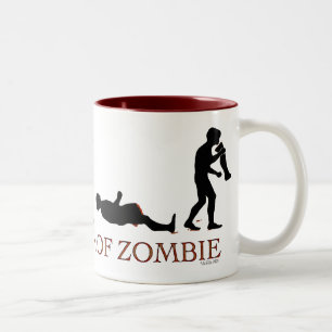 Taza Bicolor Evolución de Zombie