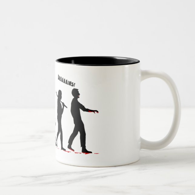 Taza Bicolor Evolución del zombi (Derecha)