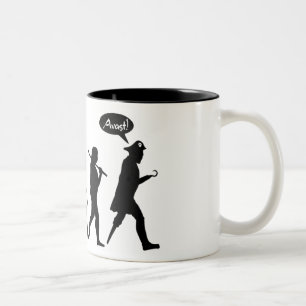 Taza Bicolor Evolución Drinkware del pirata