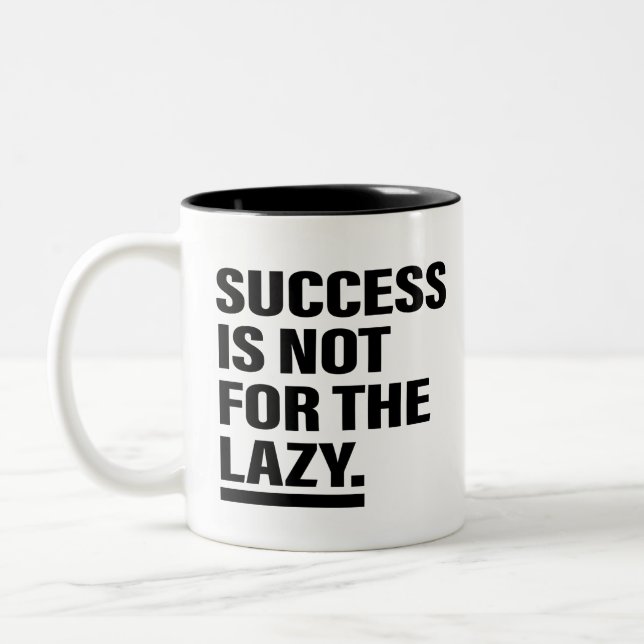 Taza Bicolor Éxito Mindset Arte Inspiración Arte Motivación Art (Izquierda)