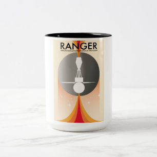 Taza Bicolor Exploración y fotografía de la Luna por Ranger