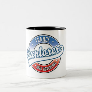 Taza Bicolor Explorador de Francia en aventura