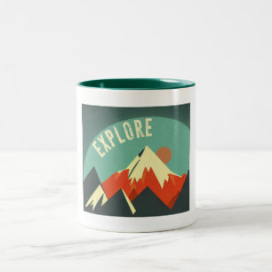 Taza Bicolor Explorar montañas