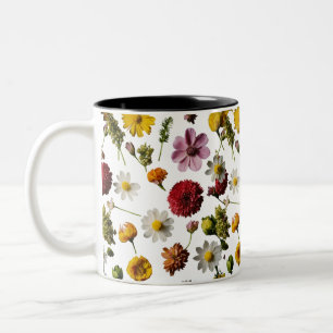 Taza Bicolor Explosión floral Mug de dos tonos (11 oz) - Un est