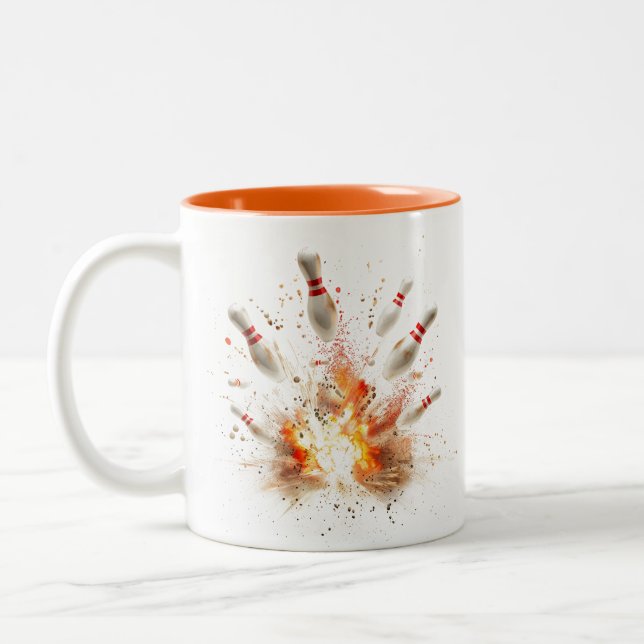 Taza Bicolor Explosive Strike Bowling (Izquierda)