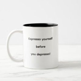 Taza Bicolor Exprésate antes de deprimo!