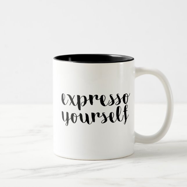 Taza Bicolor Expreso usted mismo (Derecha)