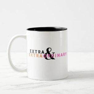 Taza Bicolor Extra y Extraordinario