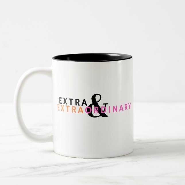 Taza Bicolor Extra y Extraordinario (Izquierda)