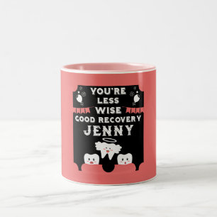 Taza Bicolor Extracción de dientes de sabiduría se pone bien