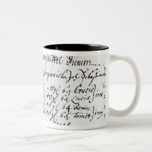 Taza Bicolor Extracto del pago del sueldo de J.S. Bach