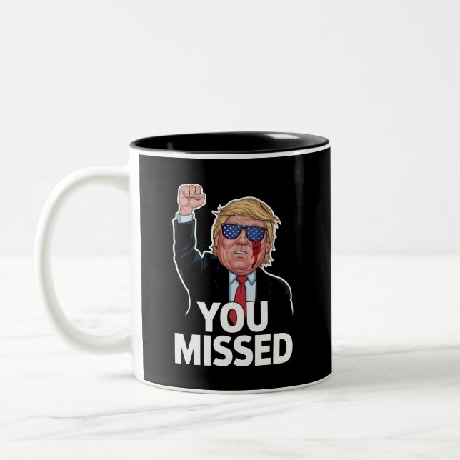 Taza Bicolor Extrañaste a Donald Trump (Izquierda)