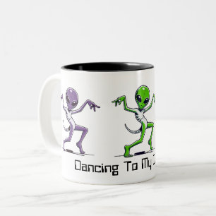 Taza Bicolor Extranjeros coloridos - Bailando con mi propia pal