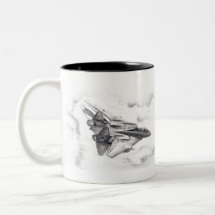 Taza Bicolor F- 14 Tomcat