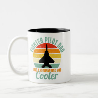 Taza Bicolor F-15 Piloto de combate papá