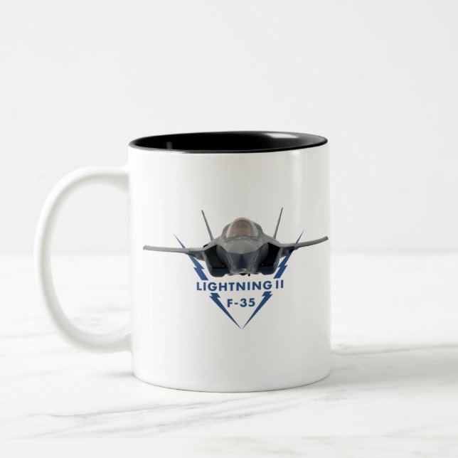 Taza Bicolor F-35 Relámpago II (Izquierda)