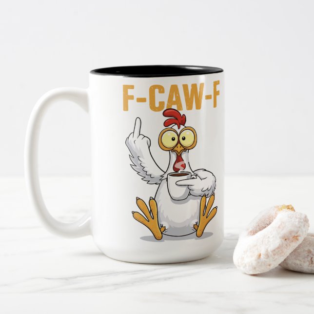 TAZA BICOLOR F-CAW-F (Con donut)