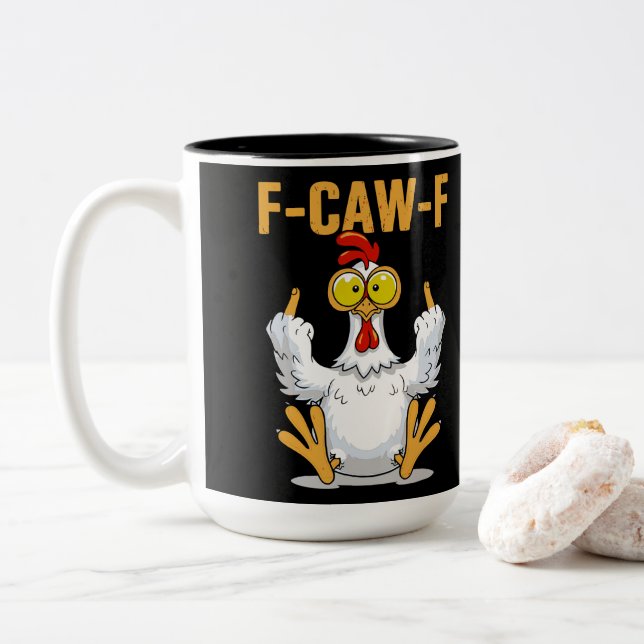 TAZA BICOLOR F-CAW-F (Con donut)