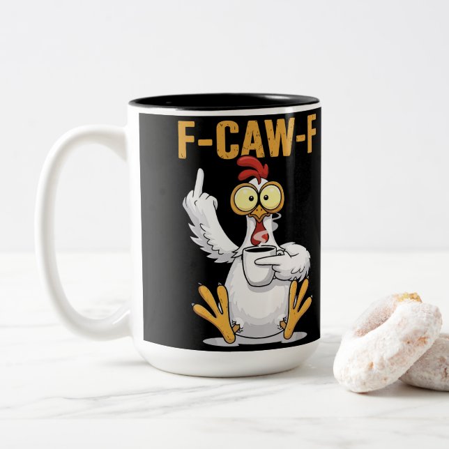 TAZA BICOLOR F-CAW-F (Con donut)