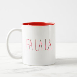 Taza Bicolor Fa La La La
