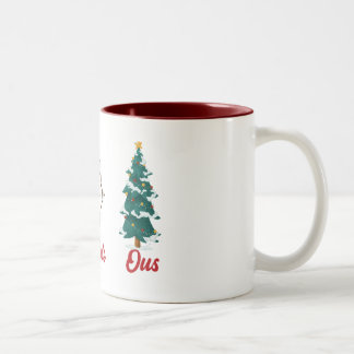 Taza Bicolor Fab Yule Ous | Fabulosos Navidades Elegante Fun Fa