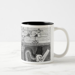 Taza Bicolor Fábula de la serpiente y de los ficheros
