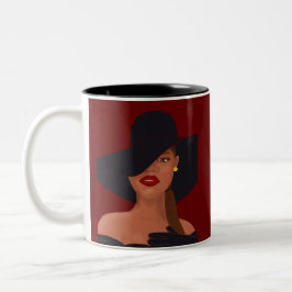 Taza Bicolor Fabulosa Mujer Negra