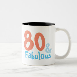 Taza Bicolor Fabuloso cumpleaños retro