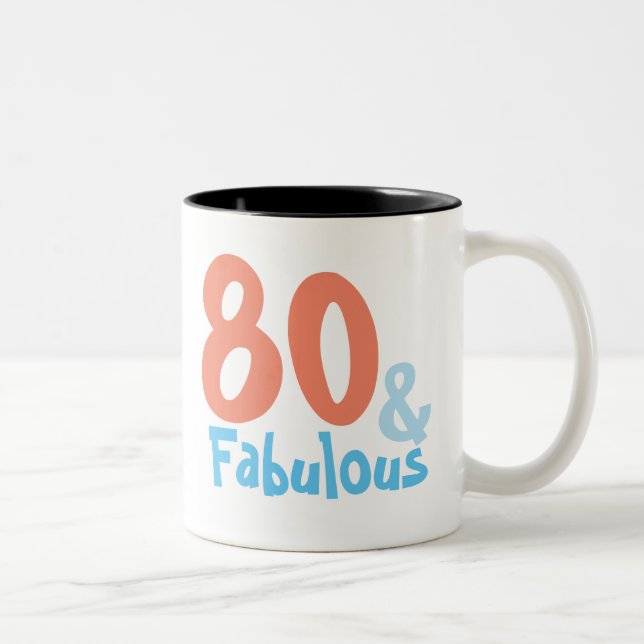 Taza Bicolor Fabuloso cumpleaños retro (Derecha)