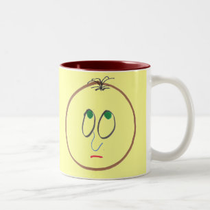 Taza Bicolor Faces Mug