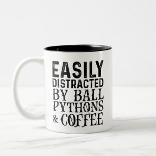 Taza Bicolor Fácilmente Distratizado Por Ball Pythons Y Café