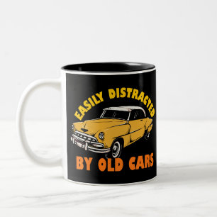 Taza Bicolor Fácilmente Distratizado Por Viejos Coches