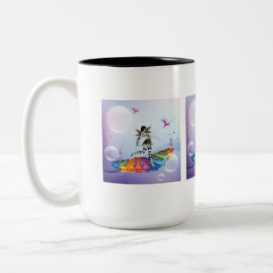 Taza Bicolor Faerie Musical Keyboard