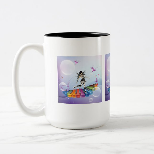 Taza Bicolor Faerie Musical Keyboard (Izquierda)