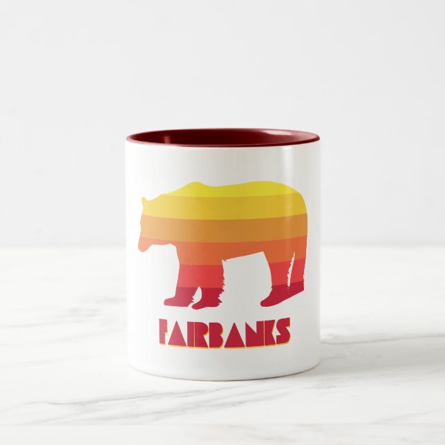 Taza Bicolor Fairbanks Alaska Rainbow Bear (Centro)