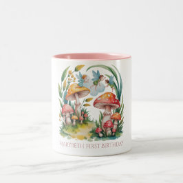 Taza Bicolor Fairy First Chica Birthday Party