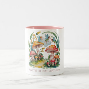 Taza Bicolor Fairy First Chica Birthday Party