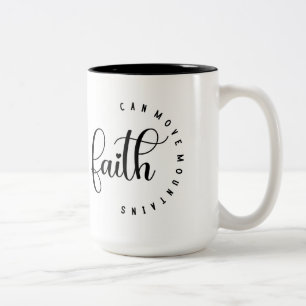 Taza Bicolor Faith Coffee Mug