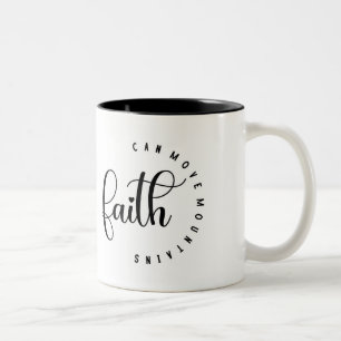Taza Bicolor Faith Coffee Mug