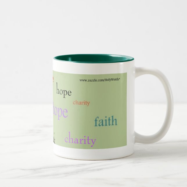 Taza Bicolor Faith Hope Charity (Derecha)