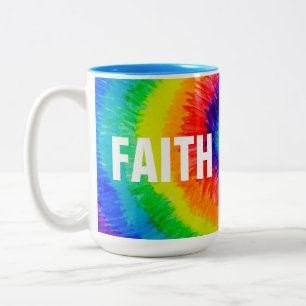 Taza Bicolor FAITH Rainbow Tie Dye