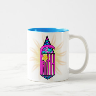 Taza Bicolor Faith ~ Steeple