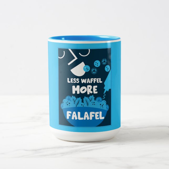 Taza Bicolor Falafel comida callejera de Oriente Medio (Centro)