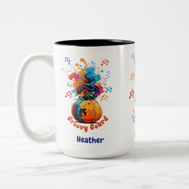 Taza Bicolor Fall/Halloween two tone coffee mug (Izquierda)