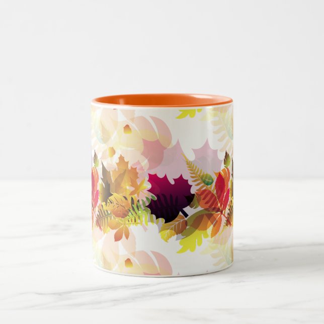 Taza Bicolor Fall Leaves Mug (Centro)