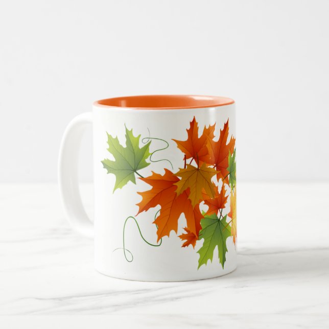 Taza Bicolor Fall Leaves Mug (Anverso izquierdo)