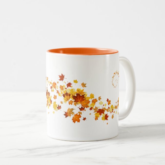 Taza Bicolor Fall Leaves Mug (Anverso derecho)