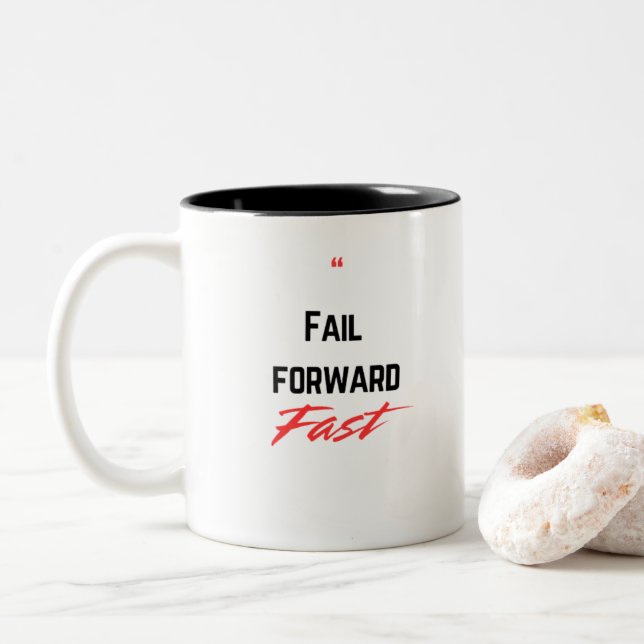 Taza Bicolor Fallar rápidamente (Con donut)