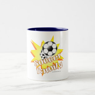 Taza Bicolor Familia de fútbol