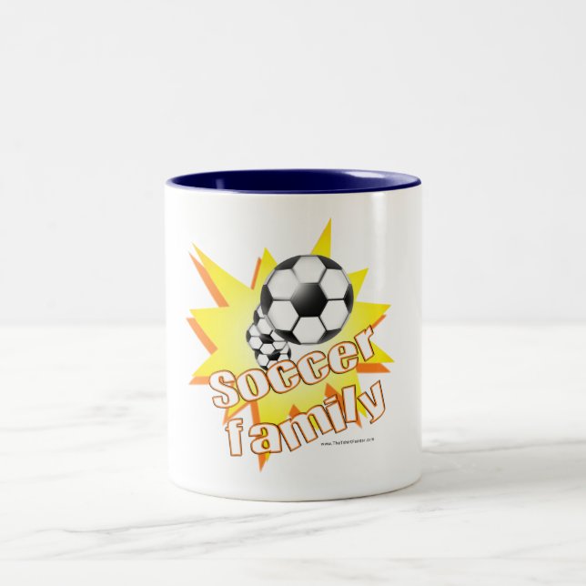 Taza Bicolor Familia de fútbol (Centro)